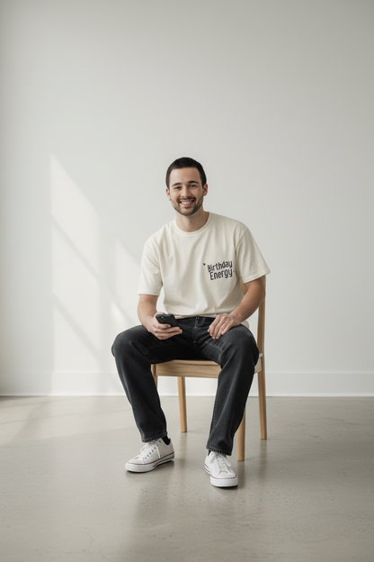 Sitting on Simple Chair