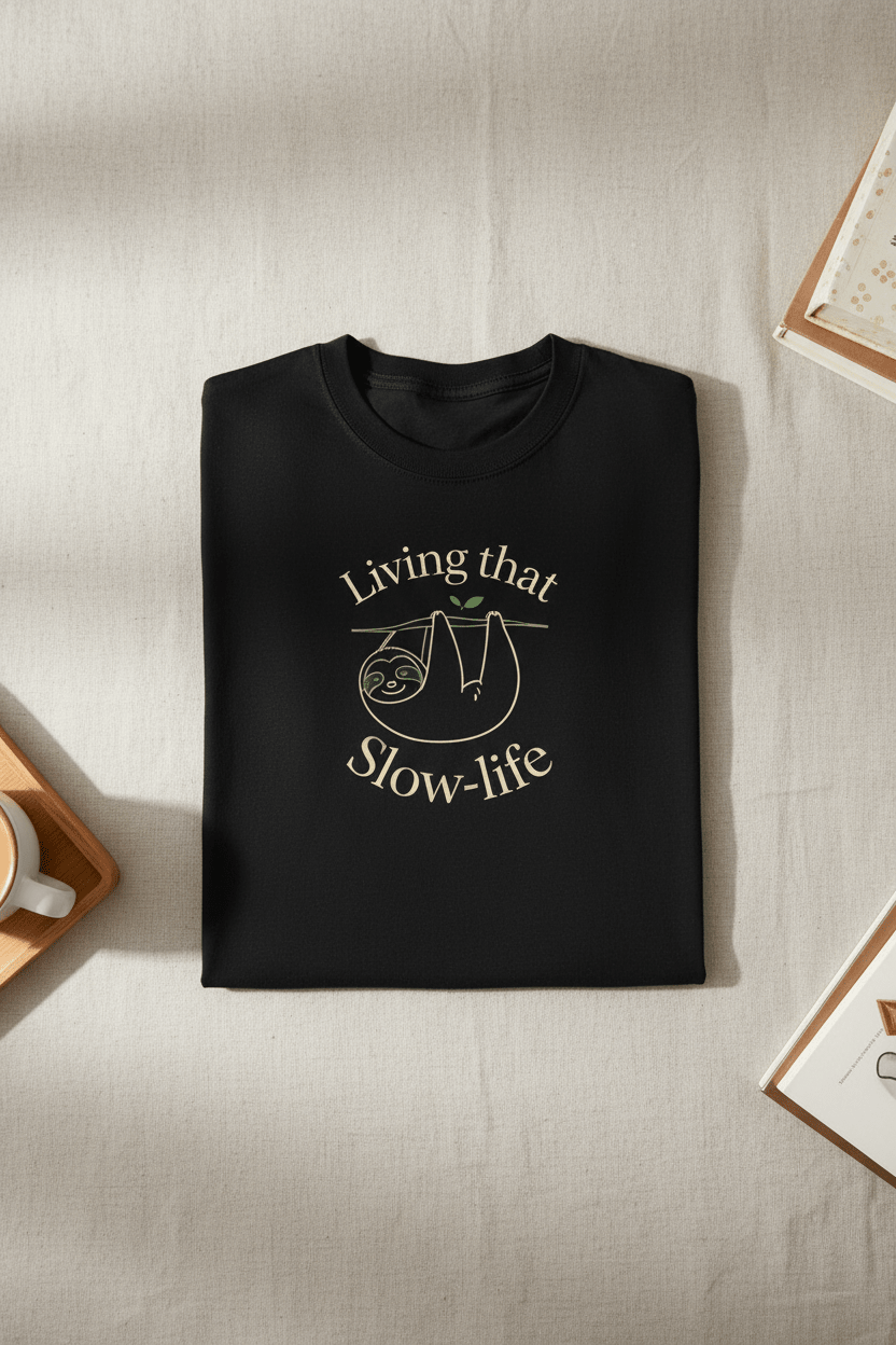Living That Life T-Shirt | Slow Life, Plant Life, Cat Life & Dog Life - AlleyCrafters
