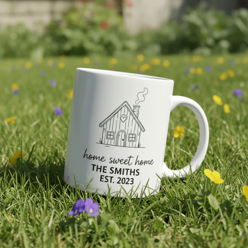 Home Sweet Home Mug — Personalised 'The Khans' Family Mug - AlleyCrafters