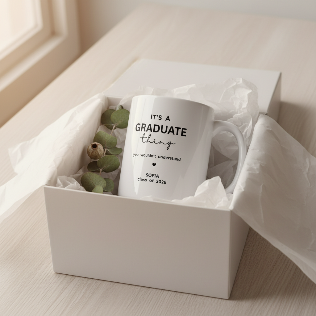 Sofia — It's a Graduate Thing gift box mockup