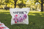 Personalised Floral Tote Bag | Custom Name, Text & Date | Choose Rose Colours | Eco Gift - Alley Crafters