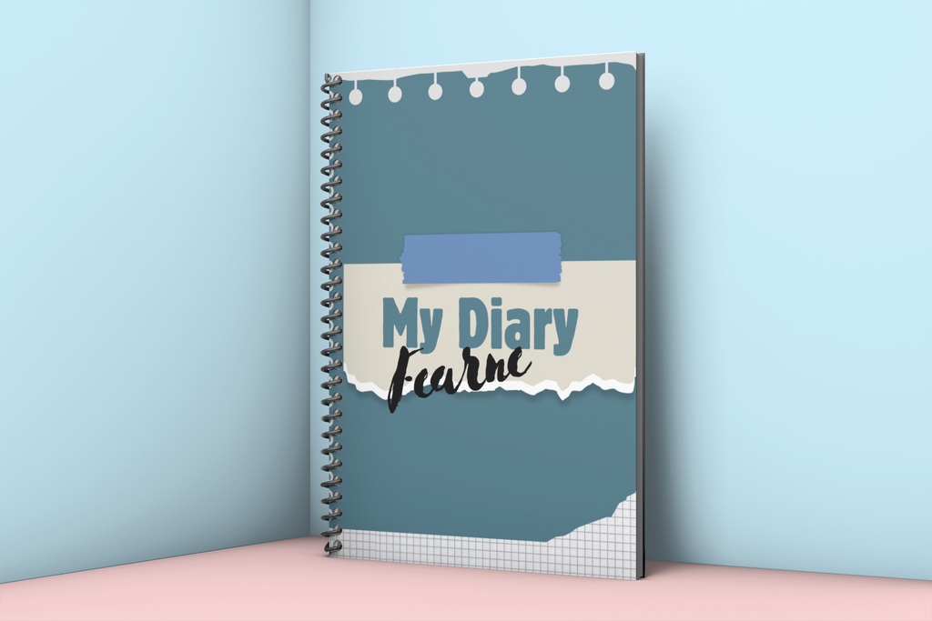 Personalised My Diary A5 Notebook — Custom Name Spiral Journal Gift