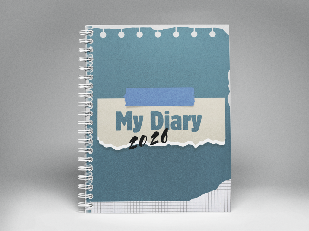Personalised My Diary A5 Notebook — Custom Name Spiral Journal Gift