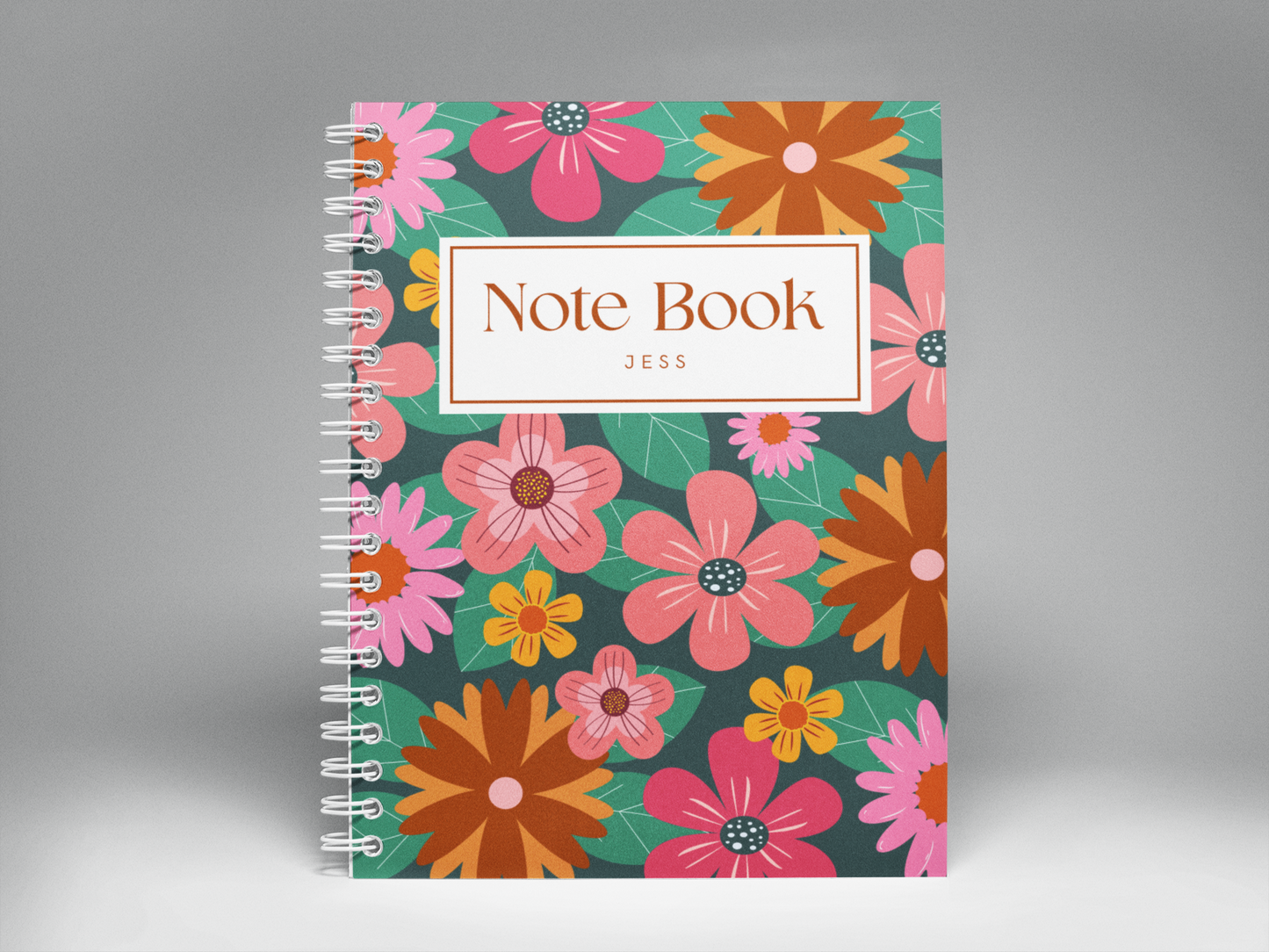 Personalised A5 Wirobound Notebook — Custom Name Spiral Journal