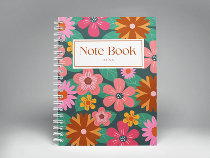Personalised A5 Wirobound Notebook — Custom Name Spiral Journal