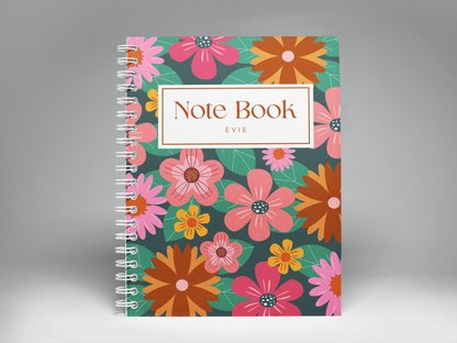 Personalised A5 Wirobound Notebook — Custom Name Spiral Journal