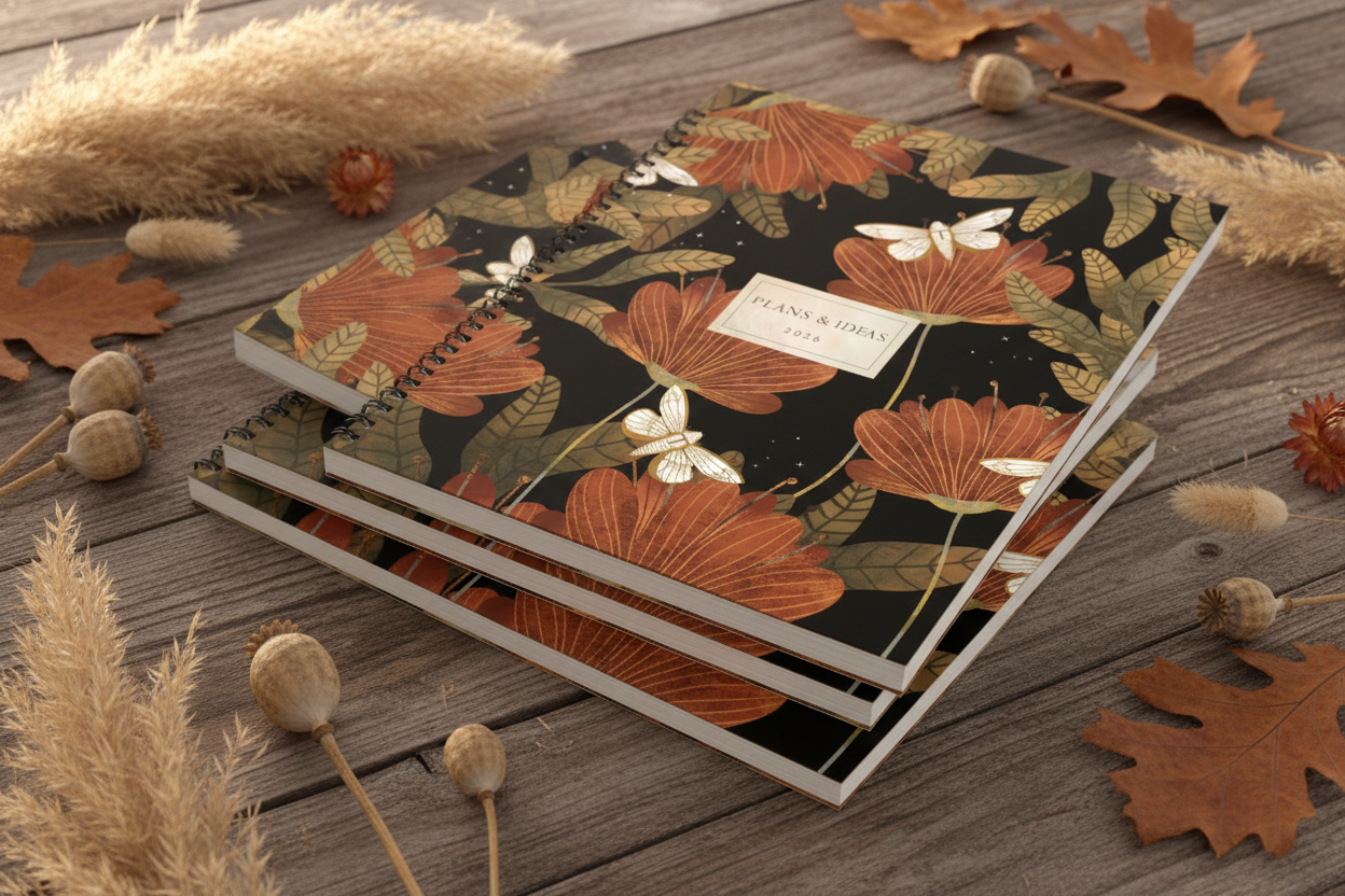 Stacked on weathered wood