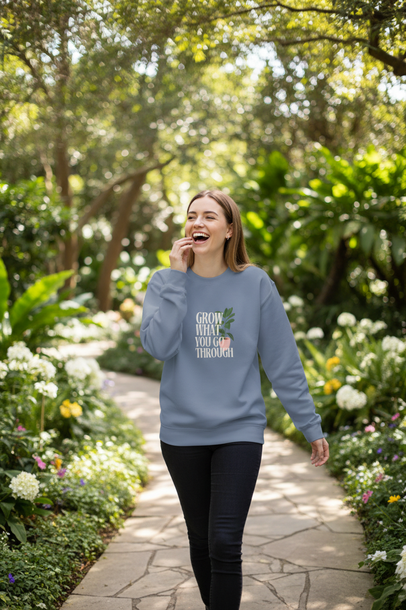 “Grow What You Go Through” Sweatshirt - AlleyCrafters