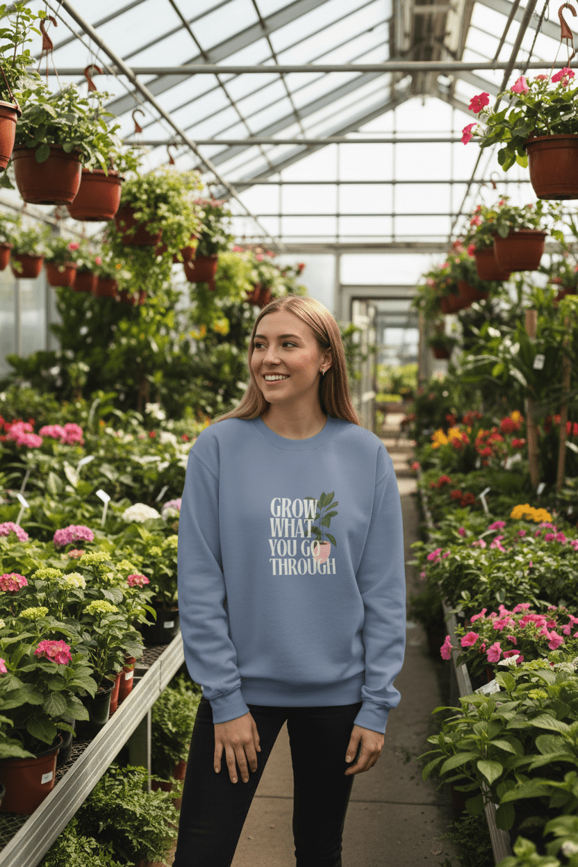 “Grow What You Go Through” Sweatshirt - AlleyCrafters