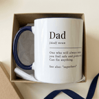 Personalised Dad Photo Mug – Dad Definition Gift - #AlleyCrafters