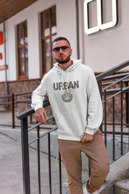Fire Graphic Unisex Hoodie - Personalized Edgy Lettering Design