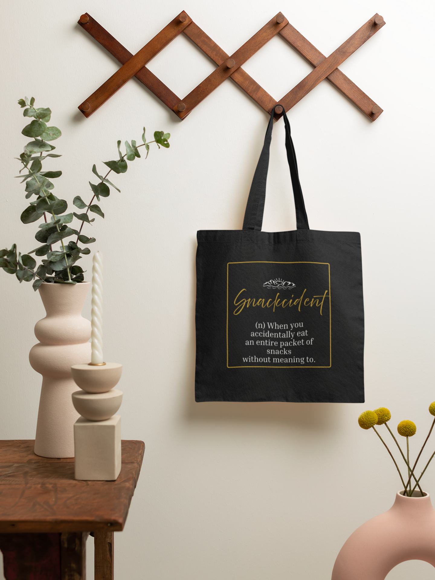 Wanderlust Definition Tote Bag | Funny Quote Cotton Tote | Gift for Her UK