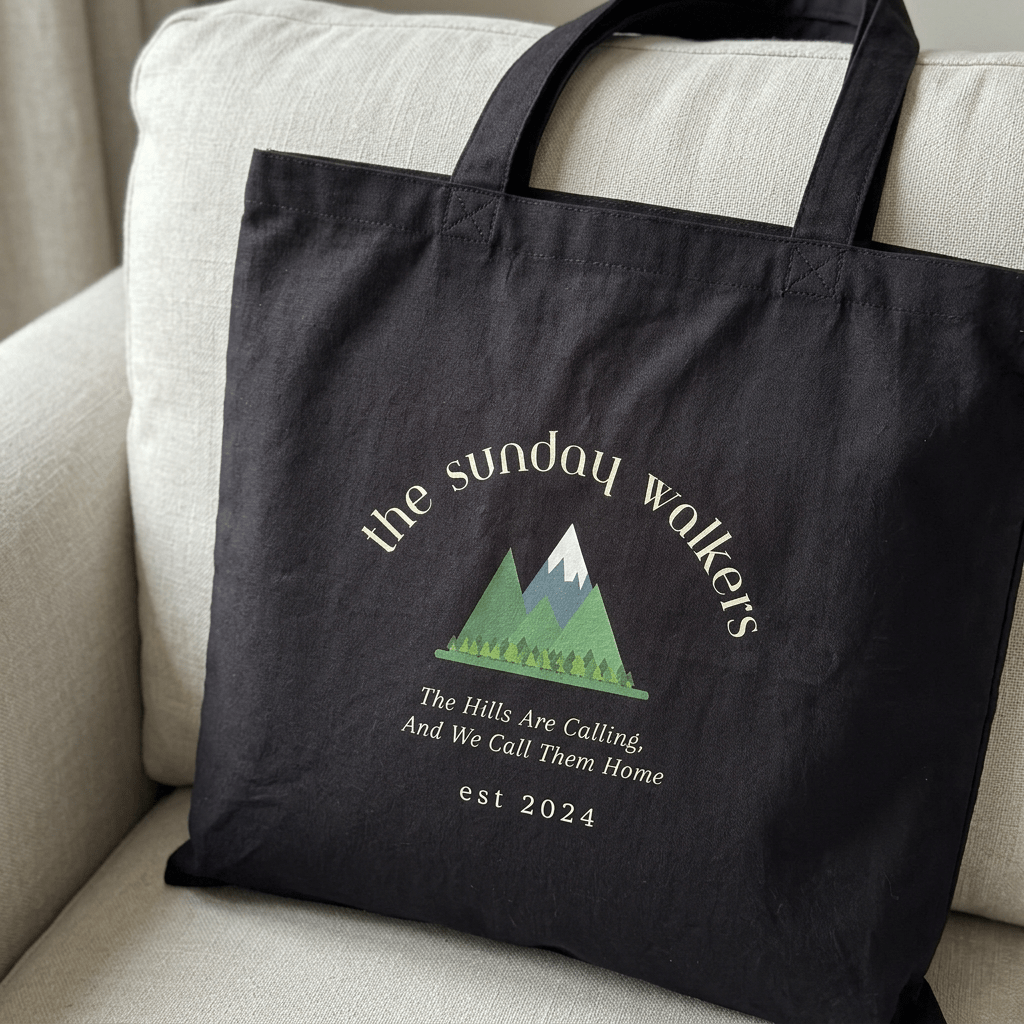 Walking Tote Bag – The Sunday Walkers - #AlleyCrafters