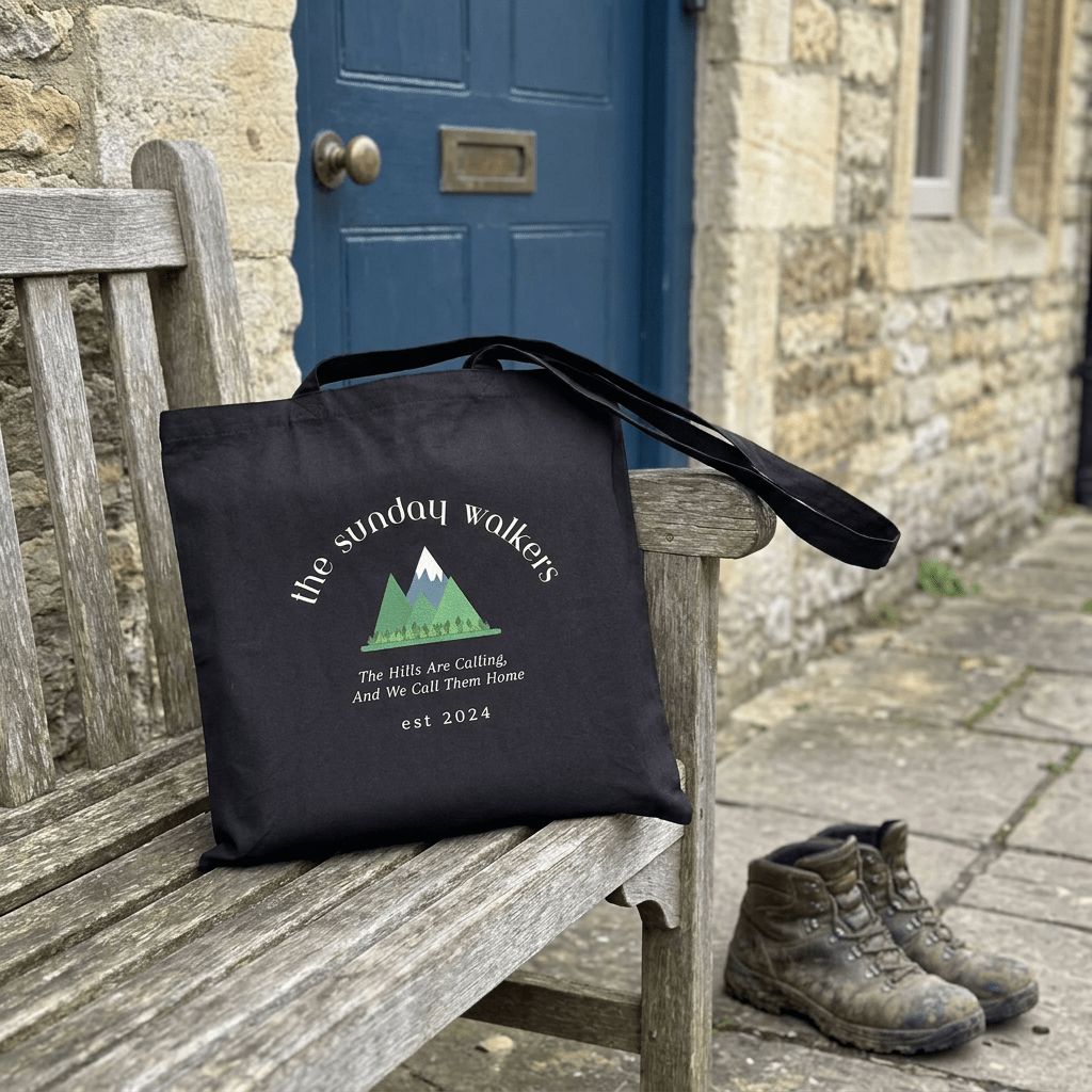 Walking Tote Bag – The Sunday Walkers - #AlleyCrafters