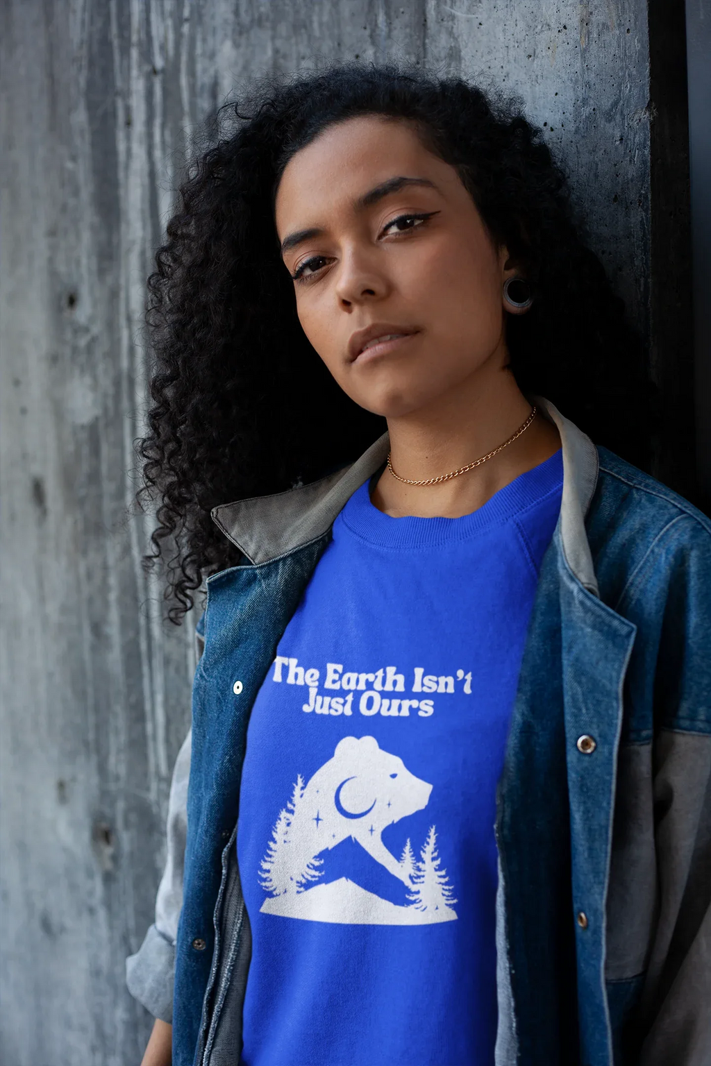 The Earth Isn't Just Ours" Forest Moon Graphic - Alley Crafters