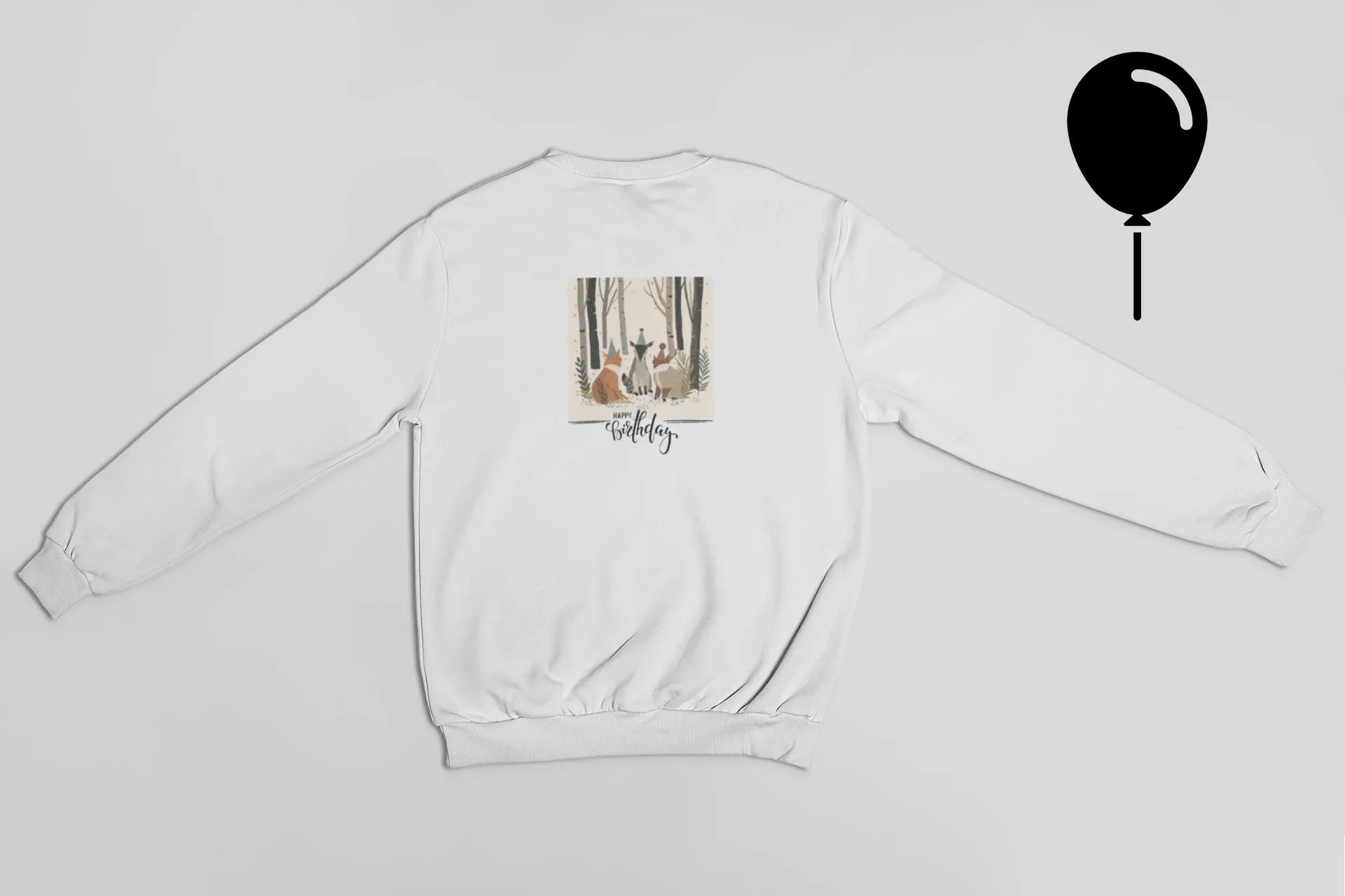 Woodland Birthday Animals Sweatshirt – Cute Nature Birthday Gift - Alley Crafters