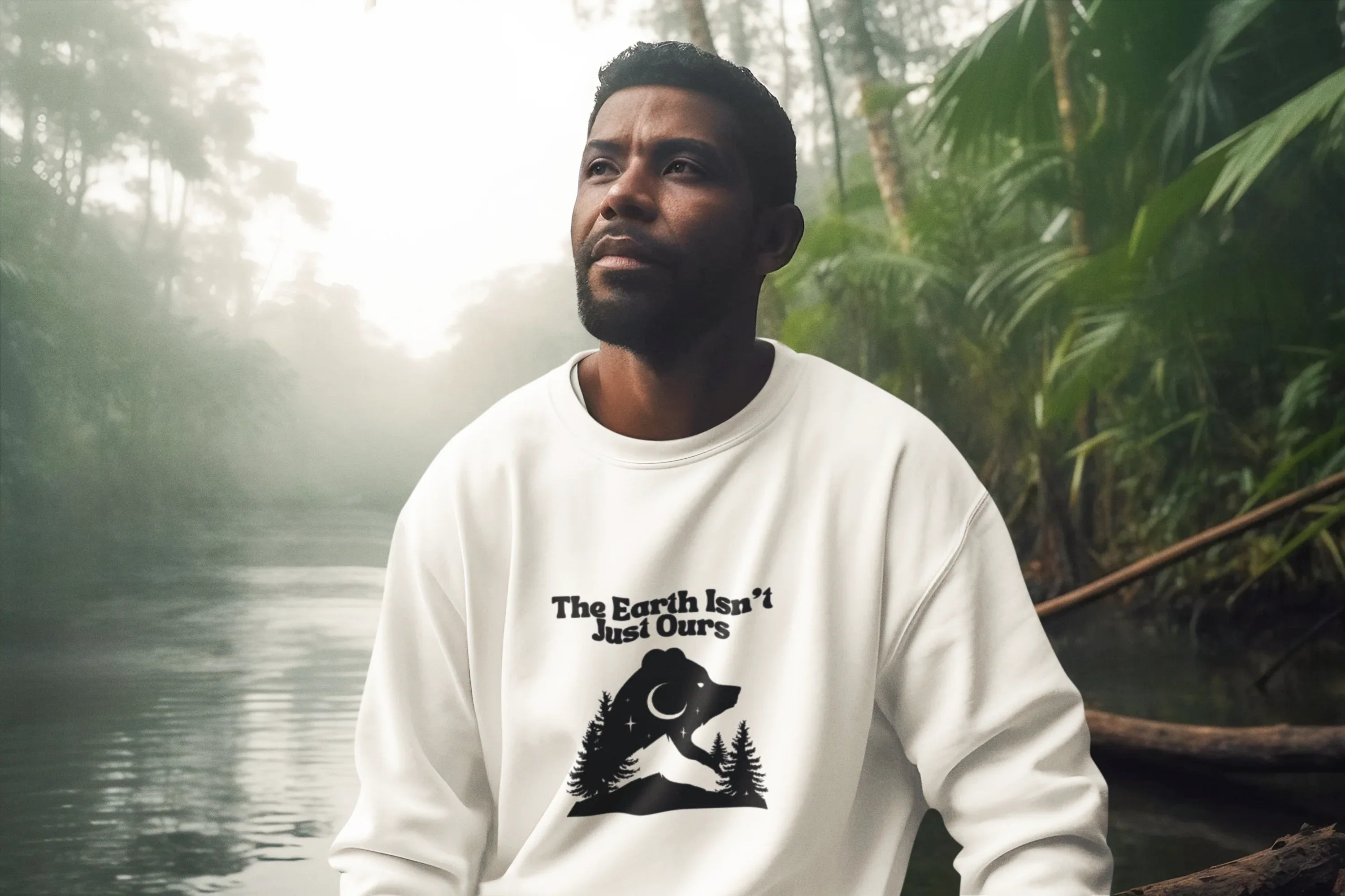 The Earth Isn't Just Ours" Forest Moon Graphic - Alley Crafters