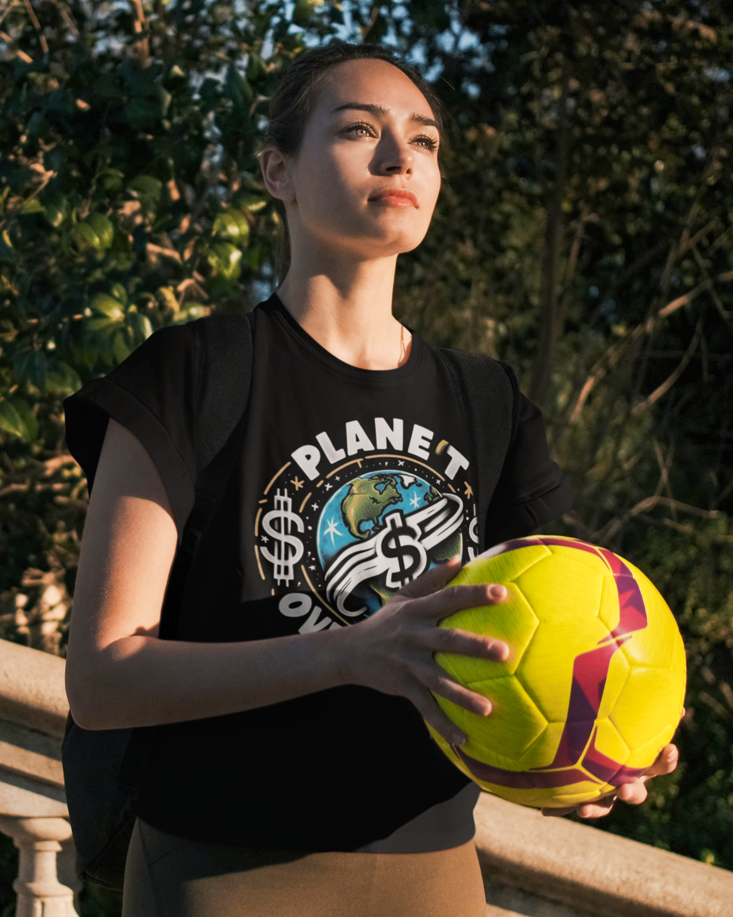 T-Shirt Planet Over Profits Eco-Friendly Unisex Softstyle