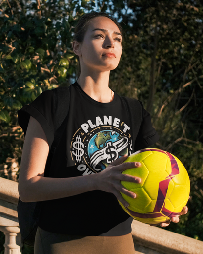 T-Shirt Planet Over Profits Eco-Friendly Unisex Softstyle