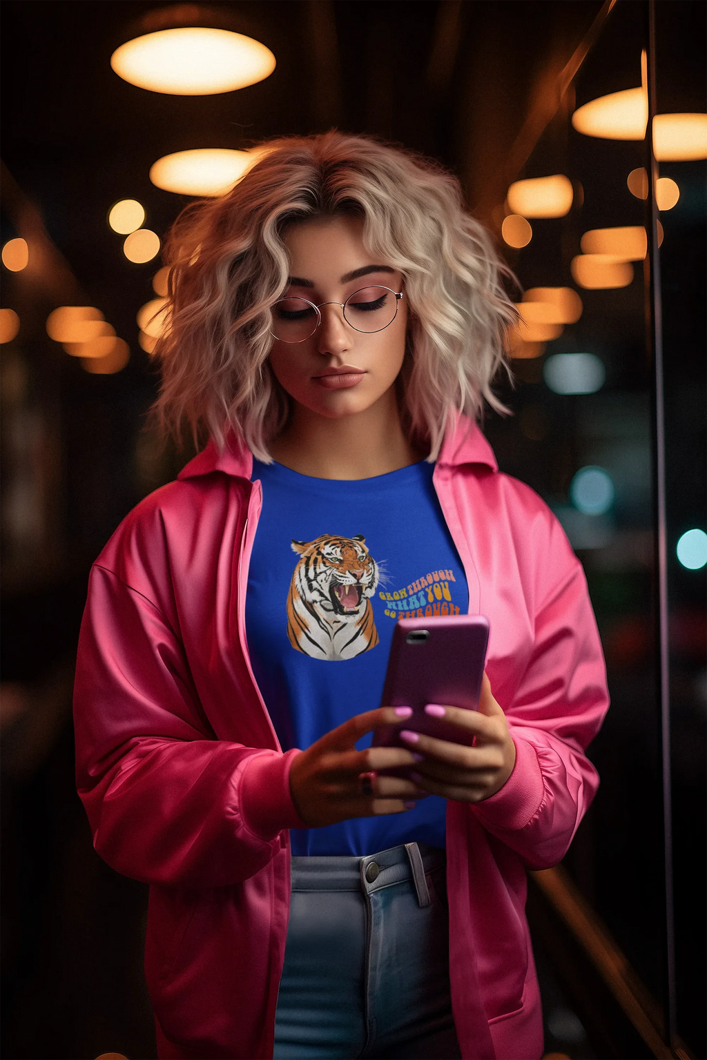 Grow Through What You Go Through Sweatshirt – Tiger, Leopard or Crocodile Design - Alley Crafters