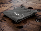 Charcoal Mama T-shirt with small 'mama' graphic on chest, crew neck, short sleeves