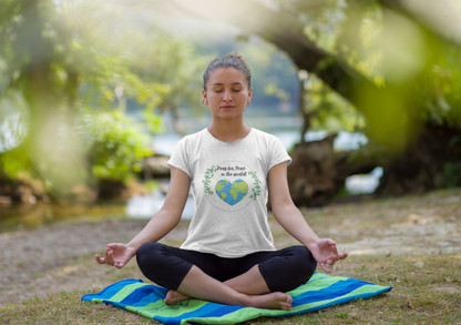 Pray for Peace in the World Unisex T-Shirt, Nature Lovers Awareness Tee, Earth Protection, Peaceful Vibes, Peace Lover Gift