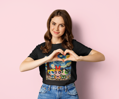 Starry Night Powerpuff Girls T-Shirt