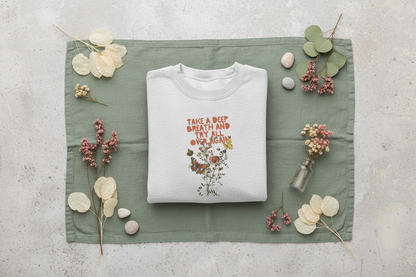 Take a Deep Breath Sweatshirt - Sage & Botanicals