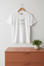White graduation T-shirt, crew neck, with "Dear future, I'm ready" "Class of 2026"