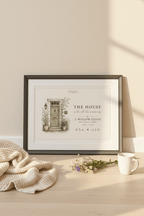 Personalised House Name Canvas Print — New Home & Housewarming Gift - AlleyCrafters