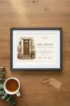 Personalised House Name Canvas Print — New Home & Housewarming Gift - AlleyCrafters
