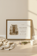 Personalised House Name Canvas Print — New Home & Housewarming Gift - AlleyCrafters