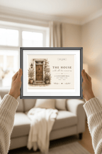 Personalised House Name Canvas Print — New Home & Housewarming Gift - AlleyCrafters