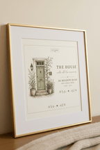 Personalised House Name Canvas Print — New Home & Housewarming Gift - AlleyCrafters