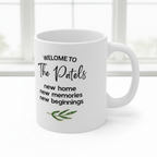 The Patels Welcome Home Mug