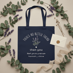 Personalised 'There's No Better Friend' Lavender Tote Bag | Custom Gift for Her - AlleyCrafters