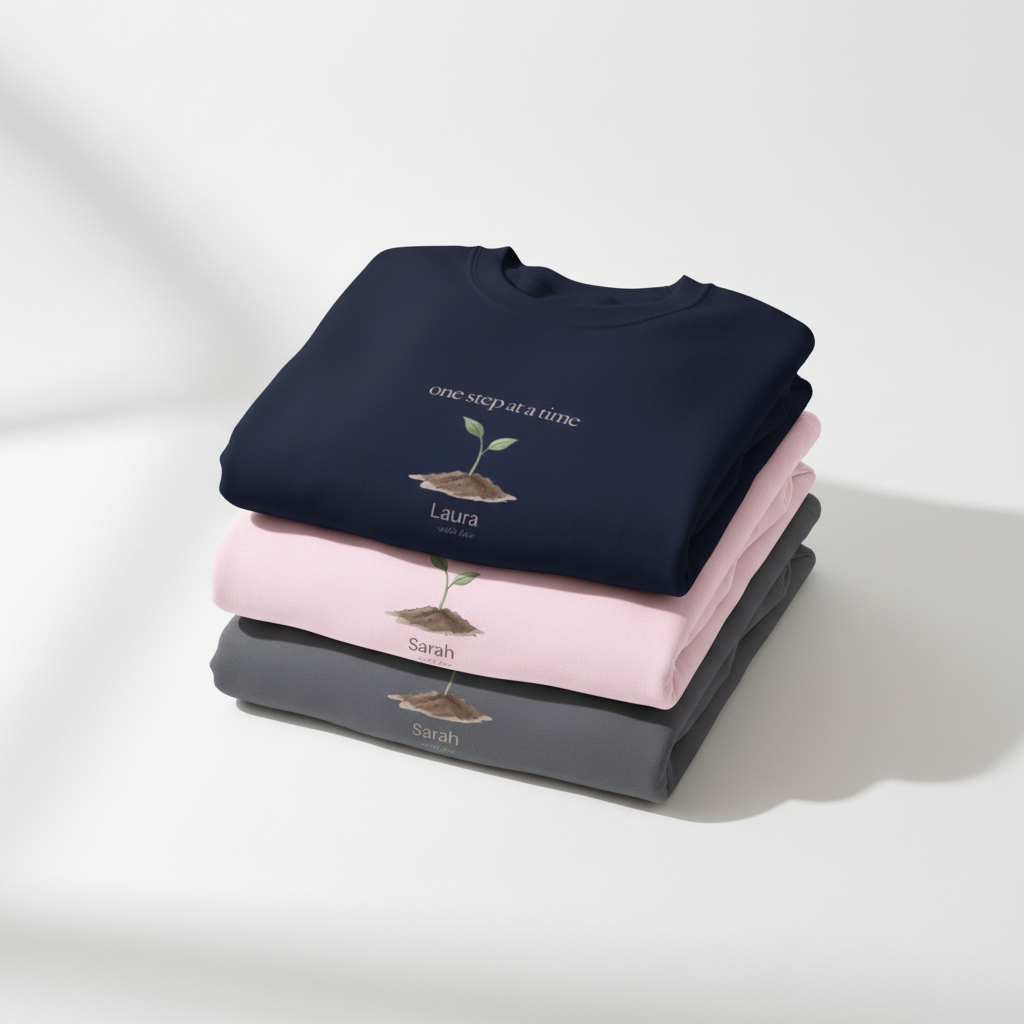 Three Folded Stacked