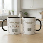 Personalised Long Distance Friendship Mug – Different Postcodes - #AlleyCrafters