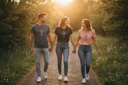 Three Friends Walking Together
