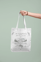 Personalised Mountain Tote Bag — Custom Location, Name & Date | Scenic Illustration - AlleyCrafters