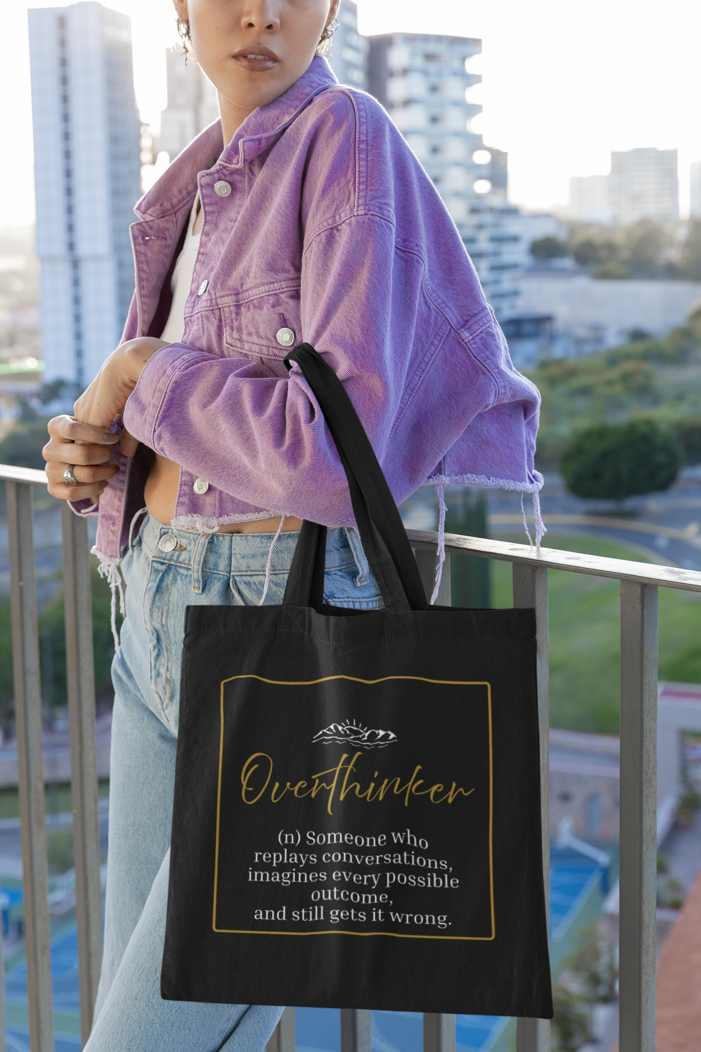 Wanderlust Definition Tote Bag | Funny Quote Cotton Tote | Gift for Her UK
