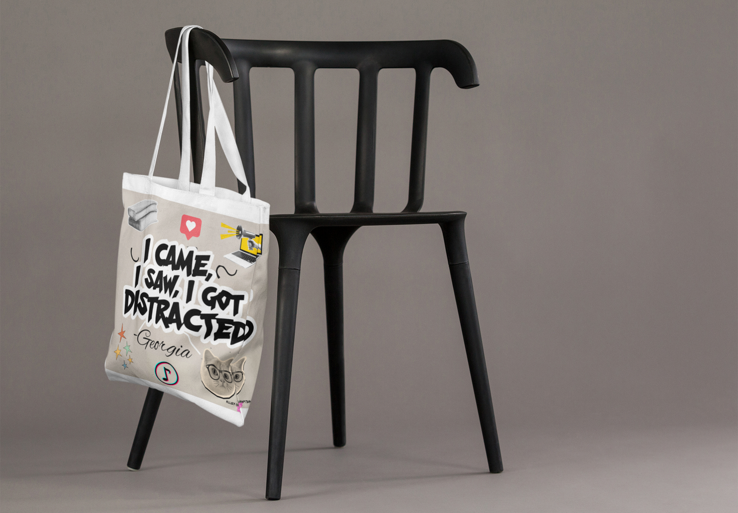 "I Came, I Saw, I Got Distracted" Tote Bag