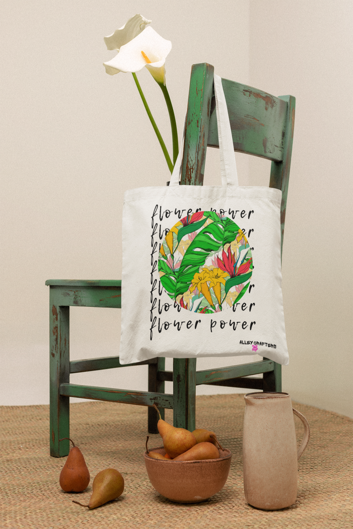 Flower Power Tote Bag
