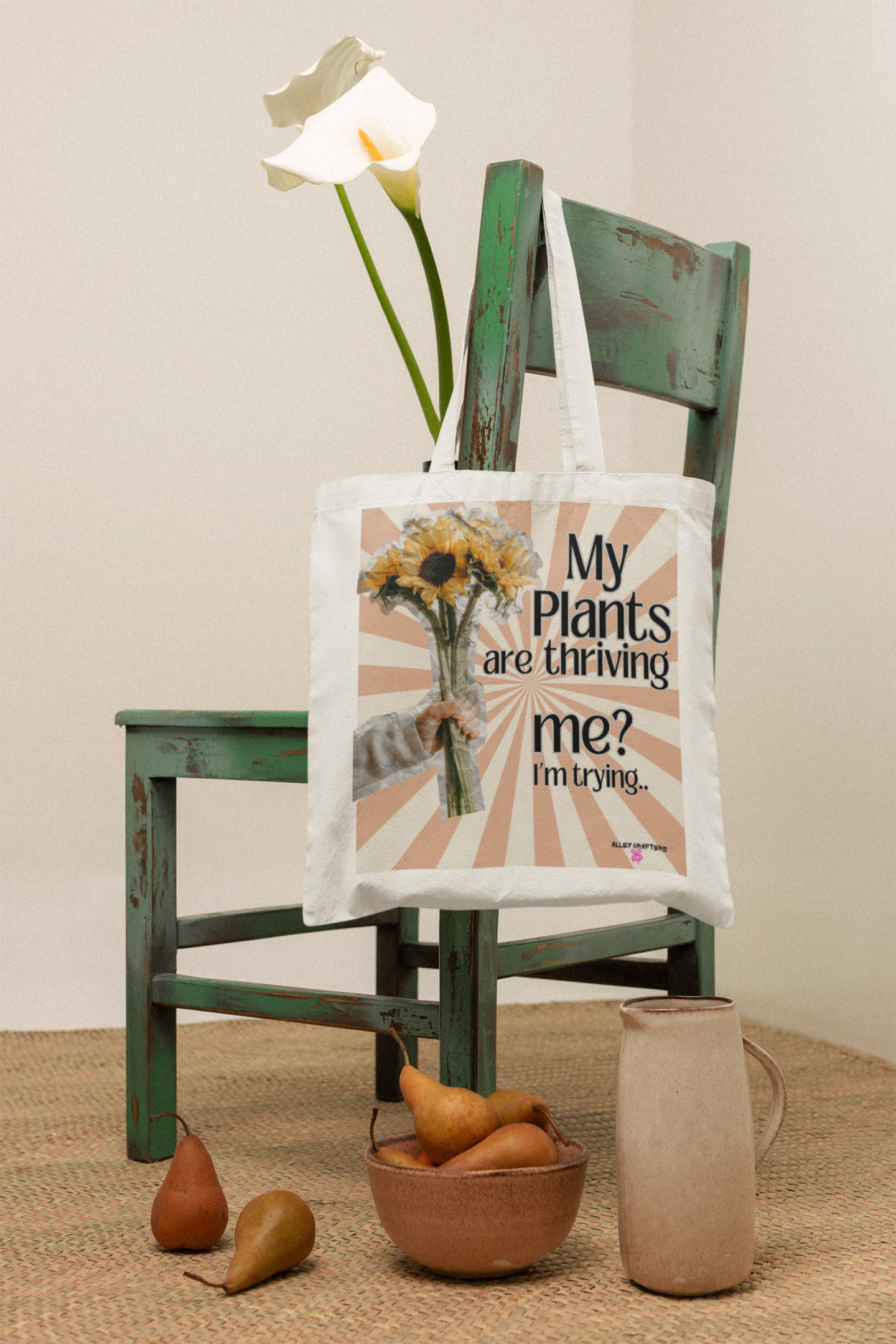 My Plants Are Thriving, Me? I'm Trying. Tote Bag