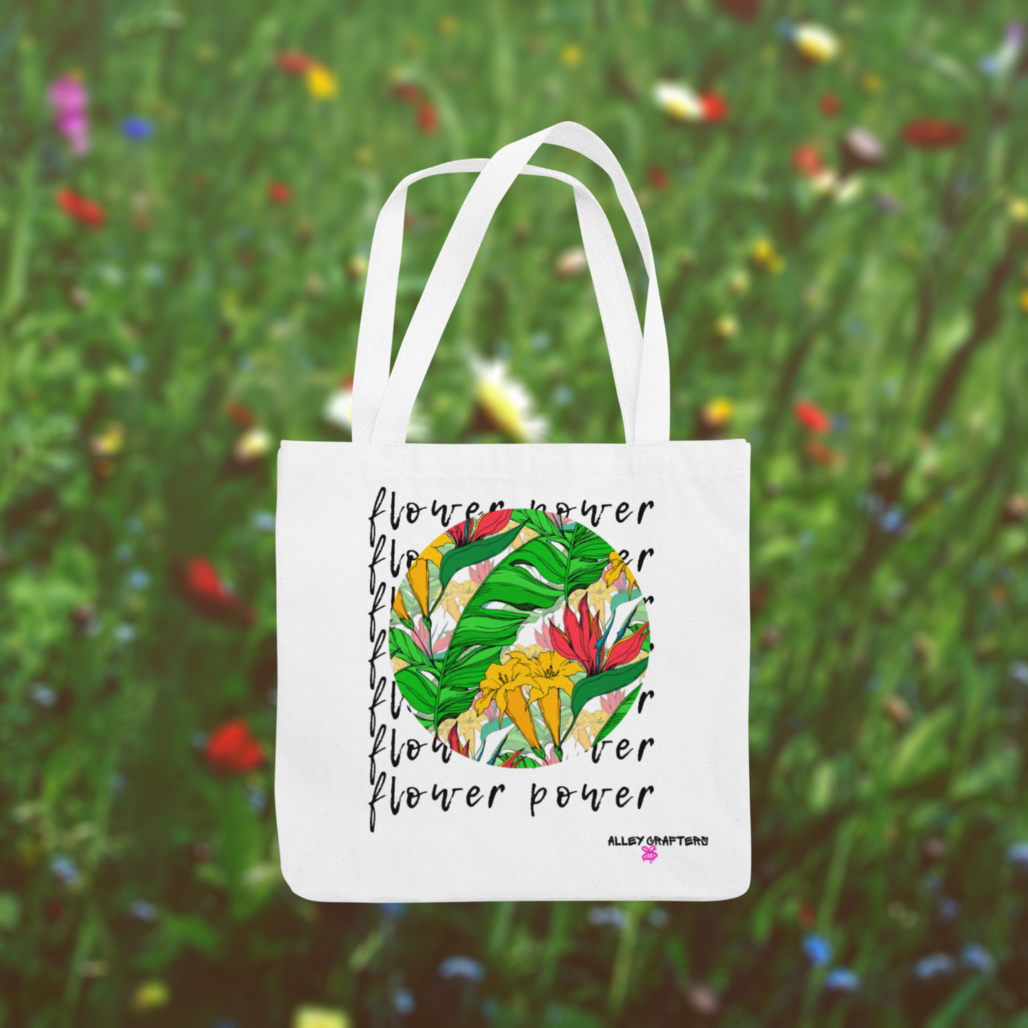 Flower Power Tote Bag