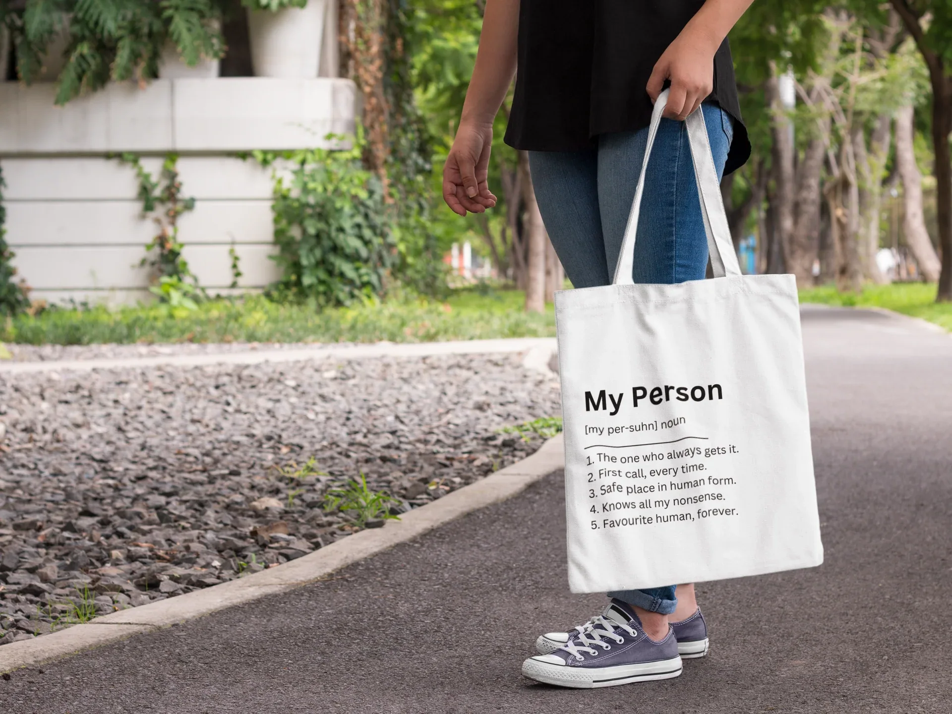 Definition Tote Bag — Personalised Gift Canvas Cotton Tote - Alley Crafters
