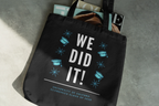 We Did It! Graduation Canvas Tote Bag - Alley Crafters