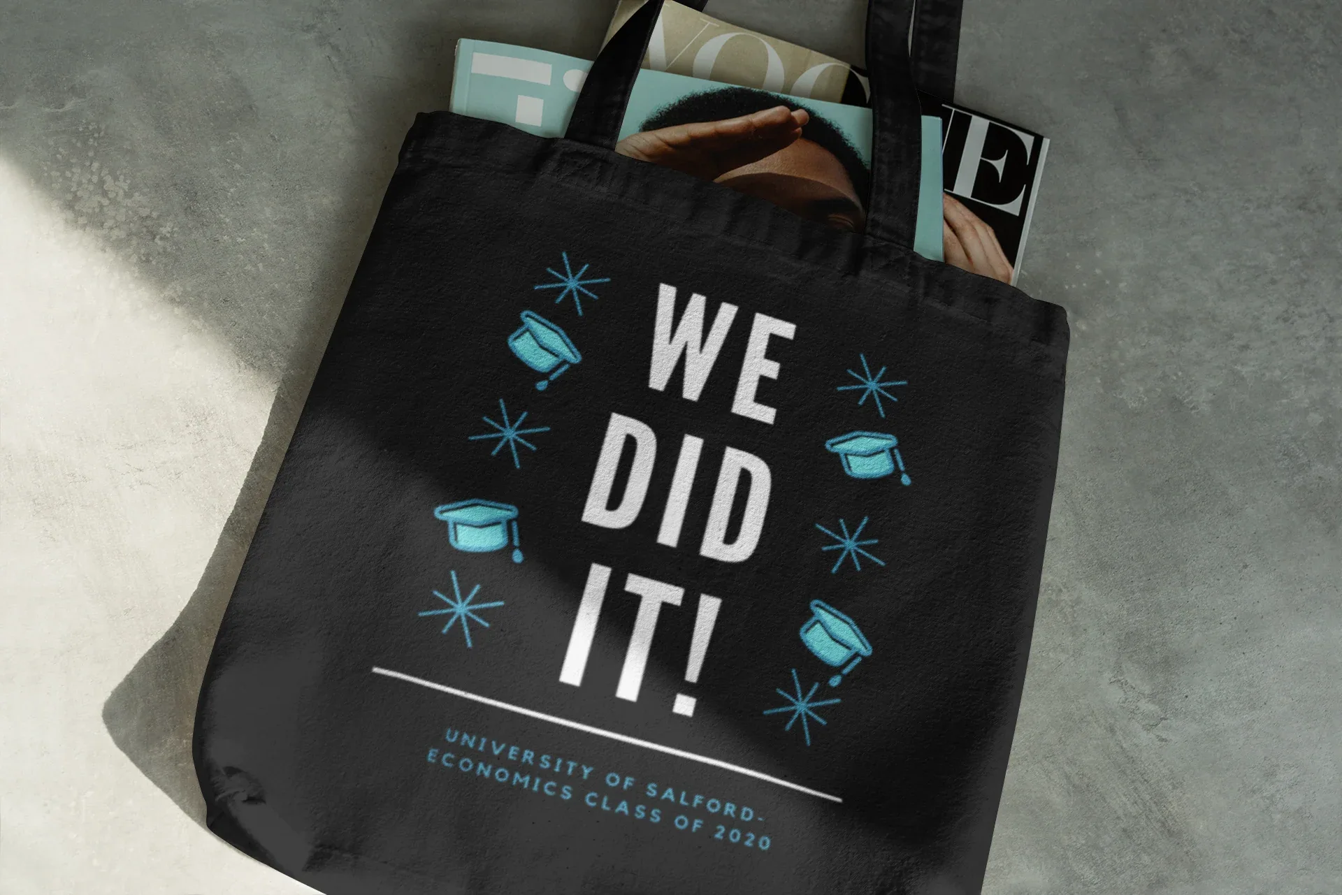 We Did It! Graduation Canvas Tote Bag - Alley Crafters