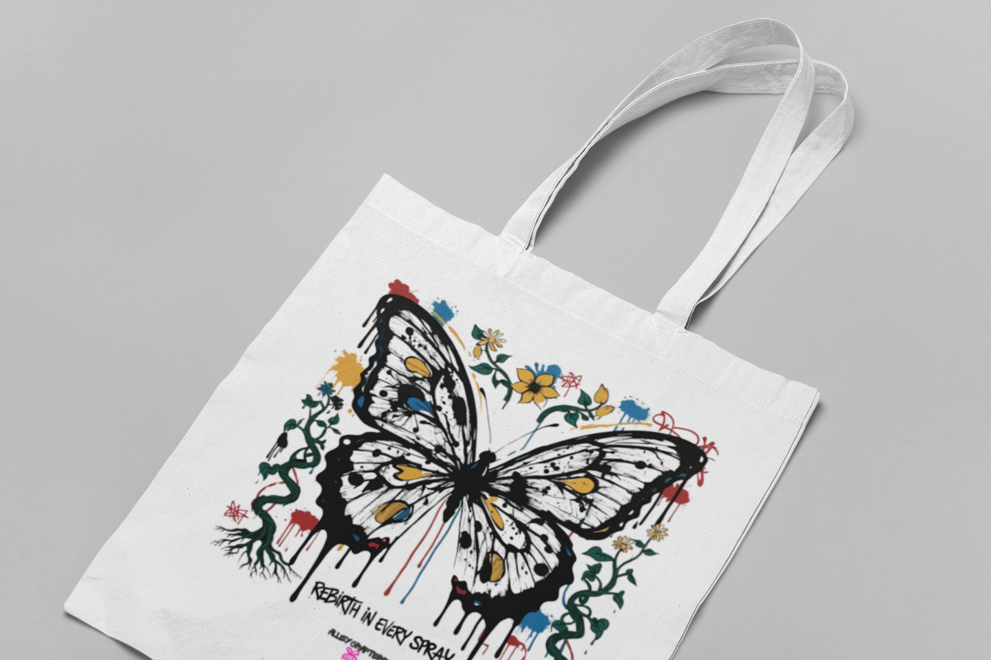 Rebirth in Every Spray: Butterfly Tote