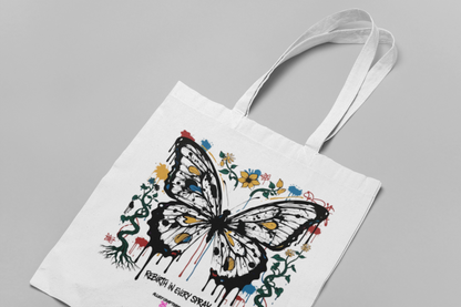 Rebirth in Every Spray: Butterfly Tote